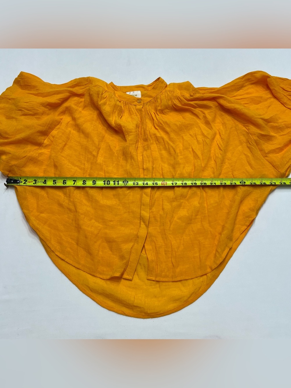 Anthropologie Maeve Bryan Batwing Gauze Blouse Sz Med Oversized Lightweight - Picture 7 of 7
